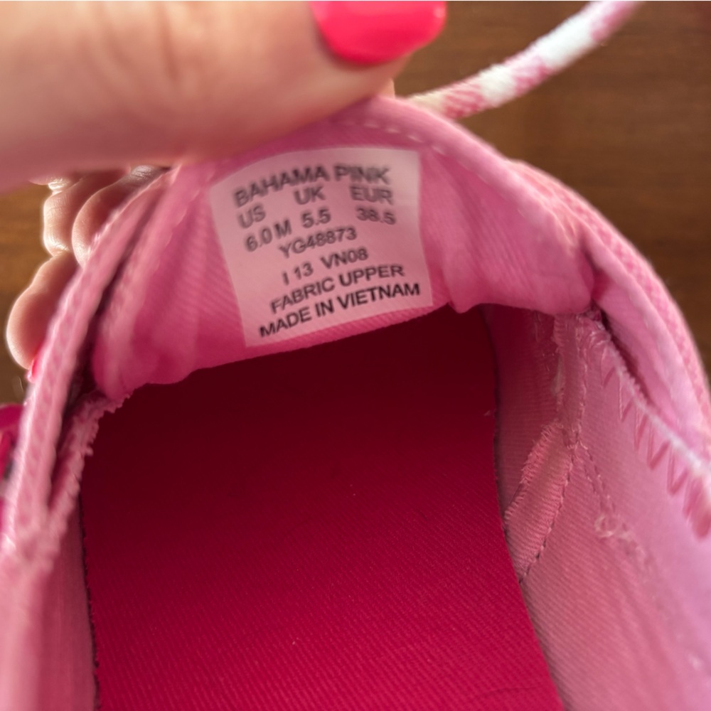 Sperry Pink Fabric Sneakers - Picture 4 of 5